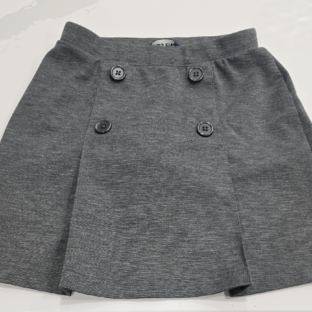 Lands' End Charcoal School Uniform Skort Size 8